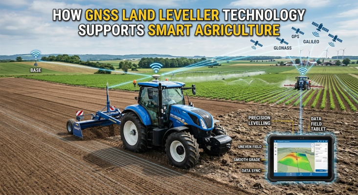How GNSS Land Leveller Technology Supports Smart Agriculture